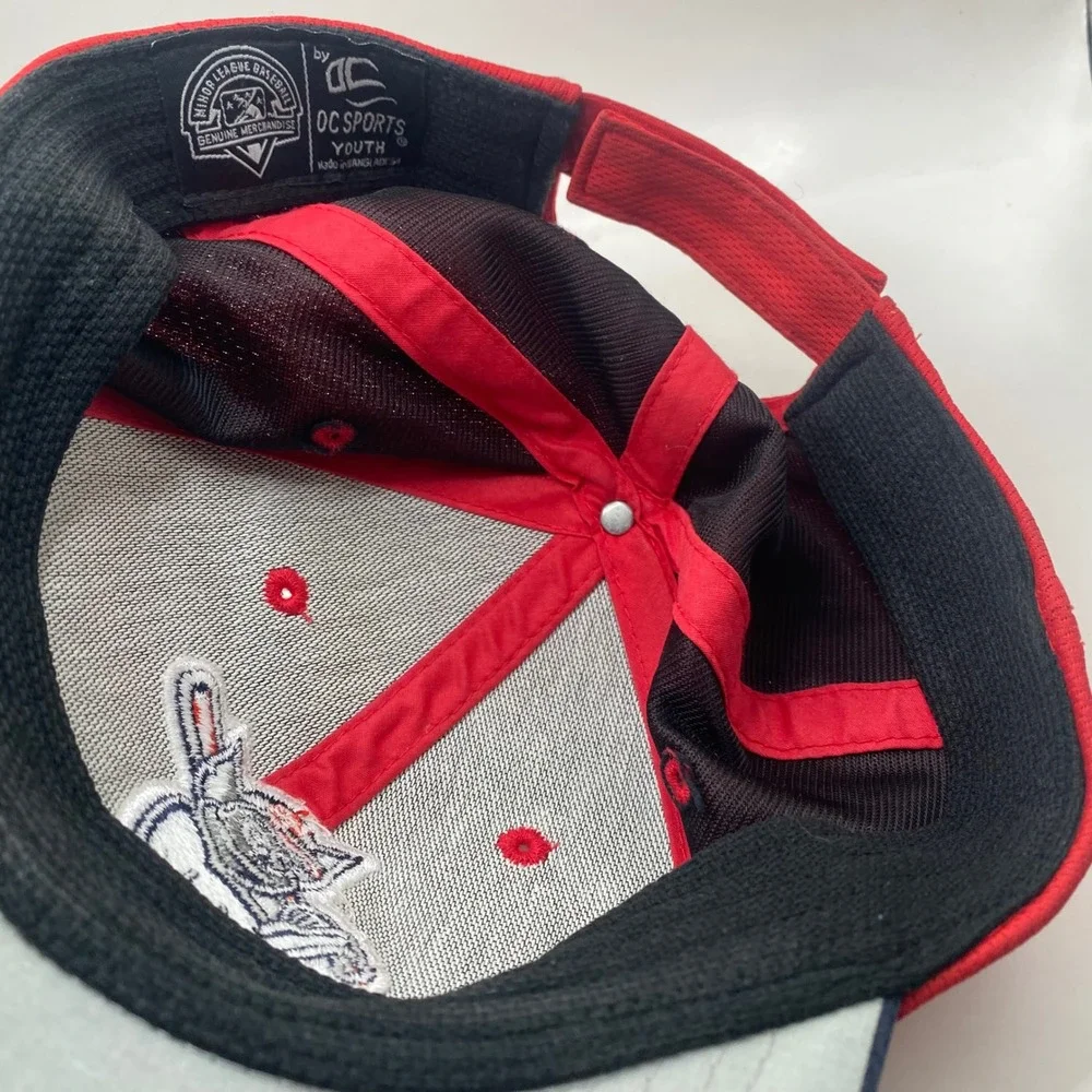 Louisville Bats OC Sports MiLB Baseball hat Youth Red Blue Adjustable minor leag